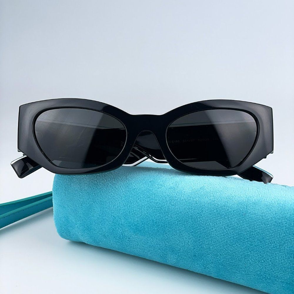 SALE! NEW D&G DG6186 501/87 Black Dark Grey Cat Eye Women Sunglasses - Picture 4 of 11